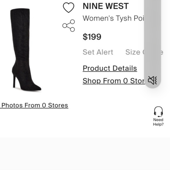 Nine west Tysh rhinestone boots 8.5 - Picture 3 of 7